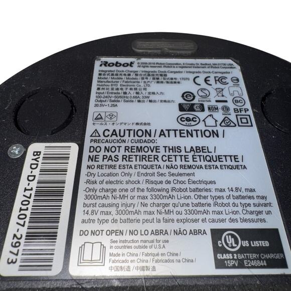 iRobot Roomba Home Base Charging Dock with Power Cord 15V Tested Working LED - Picture 5 of 6